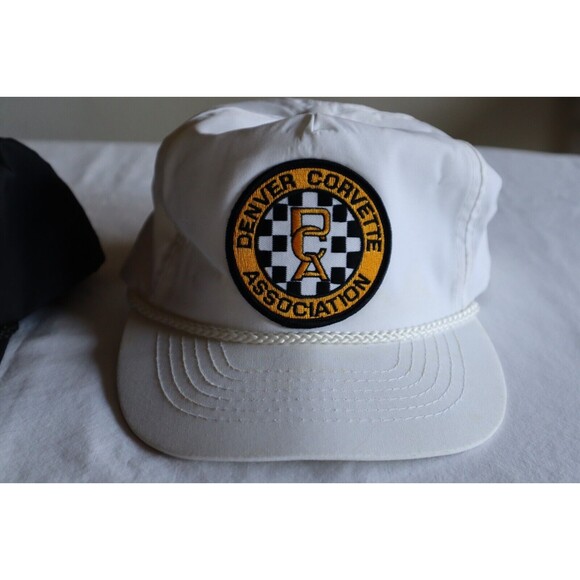 Denver Corvette Association DCA Patch Black Hat +Bonus White Hat (bad condition) - Picture 4 of 16